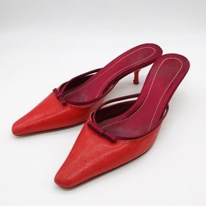 Valentino Vintage Red and Maroon Heels Euro Sz38.5